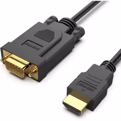 Câble HDMI vers VGA 18M BENFEI unidirectionnel HDMI (source) vers VGA (moniteur) compatible pour HDMI ordinateur VGA moniteur
