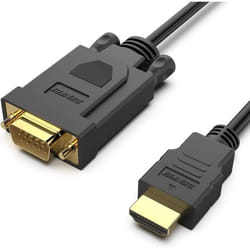 Câble HDMI vers VGA 18M BENFEI unidirectionnel HDMI (source) vers VGA (moniteur) compatible pour HDMI ordinateur VGA moniteur