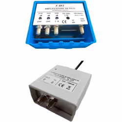 Amplificateur antenne TV - GENERIC - Vsnetwork - 40 dB - Alimentation 12 V - Résistant aux intempéries