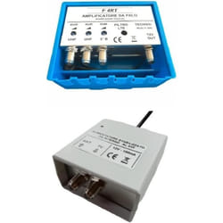 Amplificateur antenne TV - GENERIC - Vsnetwork - 40 dB - Alimentation 12 V - Résistant aux intempéries