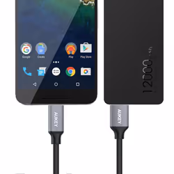 AUKEY CB-CD2 câble USB USB 3.2 Gen 1 (3.1 Gen 1) 1 m USB C USB A Noir, Gris