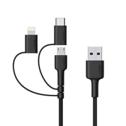 AUKEY CB-BAL5 câble Lightning 1,2 m Noir