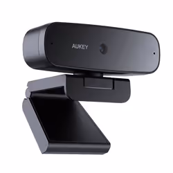 AUKEY PC-W3S, 2 MP, 1920 x 1080 pixels, Full HD, Auto, USB 2.0, Noir