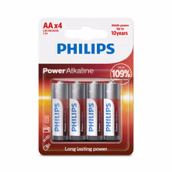 Philips Power Alkaline LR6P4B/27 pile domestique Batterie à usage unique AA Alcaline