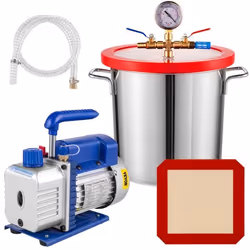 Pompe à vide - VEVOR - 3 CFM - 12L - 1/4 HP - Débit 85 L/min - Électrique
