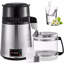 Distillateur d'Eau Distillant 4 litres en 4 heures, notre distillateur efficace est la garantie de votre santé, il élimine le ...