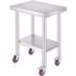 Table de travail cuisine à roulettes - VEVOR - Table travail inox 61 x 46 x 86 cm