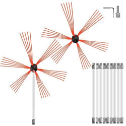 Kit de Ramonage pour Cheminée - VEVOR - 10m - Brosse Supplémentaire