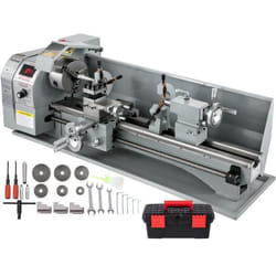 Tour à Métaux VEVOR 750 W - 220x750 mm - Écran LED - Vitesse Variable - Mandrin à 3 Mors - Précision de 001 mm