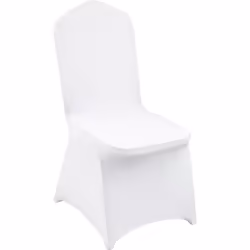 100 Pièces de Couvertures Housses de Chaise Blanches Pas d'Endommagement du Sol & Assorti à Votre Décor & Chaise Entièrement ...