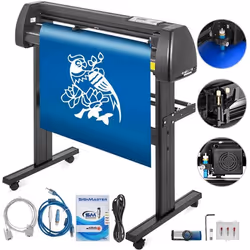Vinyle plotter de découpe - VEVOR - 870 mm - Fournit des ports : COMPIM et USB