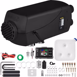 Réchauffeur dair diesel 12V - VEVOR - 8KW - Silencieux - Interrupteur LCD - Installation facile