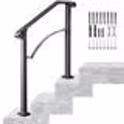 Rampe d’escalier Arche 1 Noire matte 2-3 de Traverses Main courante Elegance