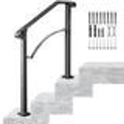Rampe d’escalier Arche 1 Noire matte 2-3 de Traverses Main courante Elegance