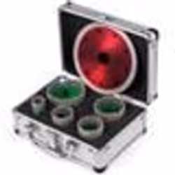 Scie Cloche Diamantée - VEVOR - 5Pcs Foret à Diamant 22-35-40-50-65mm - Coupe Rapide et Net - Filetage M14