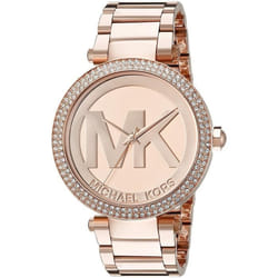 MICHAEL KORS FEMME 39MM BRACELET ACIER INOXYDABLE ROSE QUARTZ MONTRE MK5865