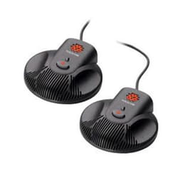 POLY 2200-15855-001 microphone Noir Microphone de téléphone IP