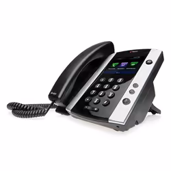 POLY 500, Téléphone IP, Noir, Combiné filaire, In-band, 1000 Mbit/s, 12 lignes