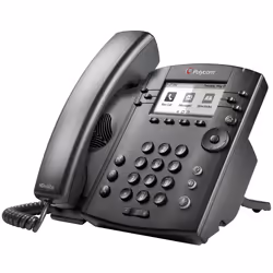 POLY 311, Téléphone IP, Noir, Combiné filaire, In-band, 1000 Mbit/s, 6 lignes