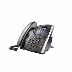 POLY 411, Téléphone IP, Noir, Combiné filaire, In-band, 12 lignes, Numérique
