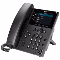 POLY 350, Téléphone IP, Noir, Combiné filaire, In-band, 6 lignes, Numérique