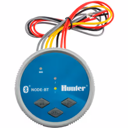 Plus besoin de mettre les mains dans le regard d'électrovanne grâce au nouveau programmateur à piles NODE-BT ! NODE-BT-200 es ...