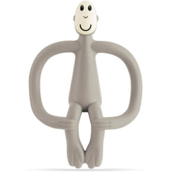 Matchstick Monkey Teething Toy and Gel Applicator Grey 1 pcs