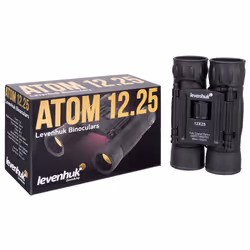 Levenhuk Atom 12x25 jumelle Triangulaire Noir