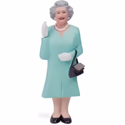 Figurine solaire - Reine Elisabeth II - 3 couleurs - Jardin - Plastique - Design contemporain