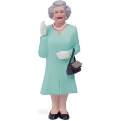 Figurine solaire - Reine Elisabeth II - 3 couleurs - Jardin - Plastique - Design contemporain