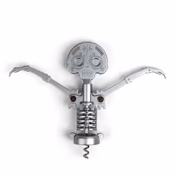 Kikkerland CS14, Tire-bouchon à ailettes, Argent, Acier, 215,9 mm, 38,1 mm, 81,3 mm
