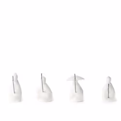 Kikkerland CU127 Support de sachet de thé Blanc - Vue supplémentaire 4