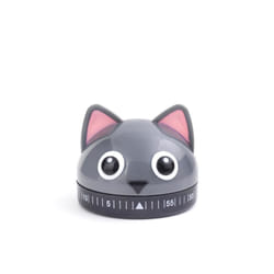 Kikkerland KT44 Minuteur de ménage Minuteur mécanique de cuisine Gris