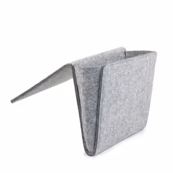 Porte-Revues - Kikkerland - Bedside Pocket - Feutre - Gris - Pratique pour chambre