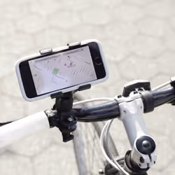 Support Vélo - Kikkerland - Noir - Accroche sécurisée - Pour smartphones jusquà 9 cm