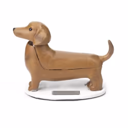 Figurine décorative - KIKKERLAND - Boudewijn - Teckel solaire - 9 cm - Énergie solaire