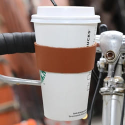 Porte-Gobelet - Kikkerland - Marron - Cuir véritable - Vélo loisir - Mixte
