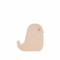 Support de téléphone en bois oiseau - kikkerland - Blanc