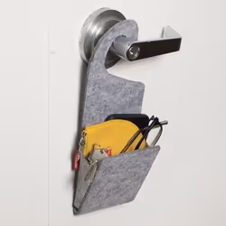 Kikkerland OR96 Organisateur de stockage suspendu Feutrine Gris