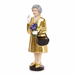 Figurine - Reine dAngleterre - Solaire Gold - Édition limitée - Panneau solaire - Brillant