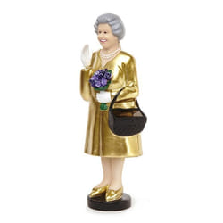 Figurine - Reine dAngleterre - Solaire Gold - Édition limitée - Panneau solaire - Brillant