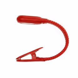 Lampe de lecture - Kikkerland - Rechargeable LED - Rouge - 9 x 10 cm - Design contemporain