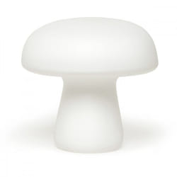 Lampe à poser H11.5cm Champignon - Kikkerland - Blanc -