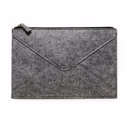 Pochette de rangement en feutre taille S - Kikkerland - Gris foncé -