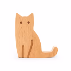 Support téléphone Chat - Kikkerland - Naturel -