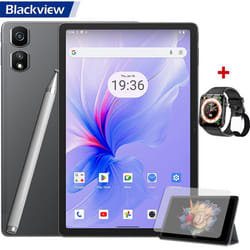 Blackview Tab 16 Pro Tablette Tactile 10.95 24Go+256Go-SD 1To 7700mAh 13MP+8MP Android 14 Dual SIM PC Mode Gris Avec R30 Pro Noir