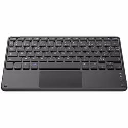 Clavier Bluetooth Sans fil Léger Mince pour Tablette Tactile iOS Android Windows PC - Noir [AZERTY Français]