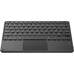 Clavier Bluetooth Sans fil Léger Mince pour Tablette Tactile iOS Android Windows PC - Noir [AZERTY Français]