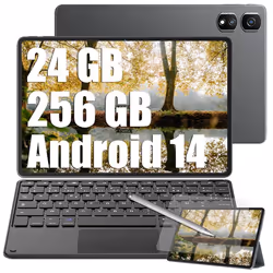 Blackview Tab 16 Pro Tablette Tactile 10.95 24Go+256Go-SD 1To 7700mAh 13MP+8MP Android 14 Dual SIM PC Mode Gris Avec Clavier ...