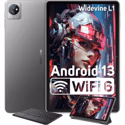 Blackview Tab 70 WiFi Tablette Tactile 10.1 pouces Android 14 2.4G+5G WiFi6 RAM 12 Go ROM 64 Go-SD 1 To 6580mAh Gris Avec Cla ...